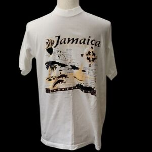 Super T's White Jamaica Graphic T-Shirt
